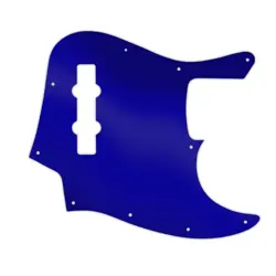 PICKGUARD FOR FENDER MADE IN MEXICO JAZZ BASS 4 STR BLUE MIRROR