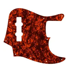 PICKGUARD FOR FENDER MADE IN MEXICO JAZZ BASS 4 STR ORANGE PEARL