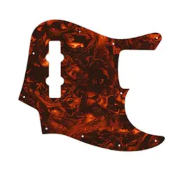 PICKGUARD FOR FENDER MADE IN MEXICO JAZZ BASS 4 STR FAUX TORTOISE