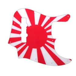 PICKGUARD FOR FENDER MADE IN MEXICO JAZZ BASS 4 STR JAPANESE FLAG