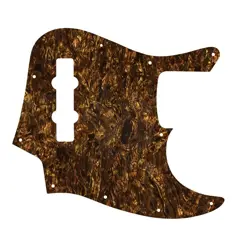 PICKGUARD FOR FENDER MADE IN MEXICO JAZZ BASS 4 STR BROWN PEARL