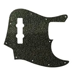 PICKGUARD FOR FENDER MADE IN MEXICO JAZZ BASS 4 STR BLACK SPARKLE