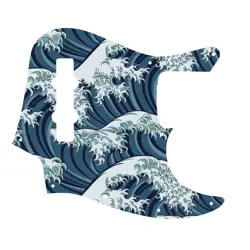 PICKGUARD FOR FENDER MADE IN MEXICO JAZZ BASS 4 STR JAPANESE WAVE