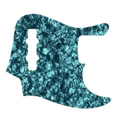 PICKGUARD FOR FENDER MADE IN MEXICO JAZZ BASS 4 STR AQUA PEARL