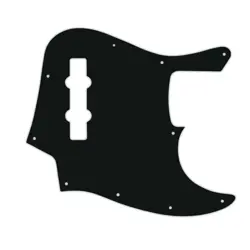 PICKGUARD FOR FENDER MADE IN MEXICO JAZZ BASS 4 STR BLACK