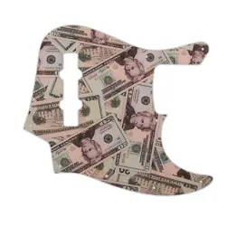 PICKGUARD FOR FENDER MADE IN MEXICO JAZZ BASS 4 STR MONEY