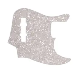 PICKGUARD FOR FENDER MADE IN MEXICO JAZZ BASS 4 STR WHITE PEARL