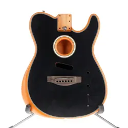 FENDER AMERICAN ACOUSTASONIC TELECASTER BODY BLACK FINISH MISSING ELECTRONICS