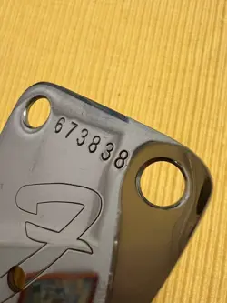 VINTAGE 1975 USA FENDER STRATOCASTER 3 BOLT NECK PLATE