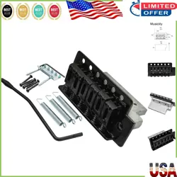 52.5MM TREMOLO BRIDGE SET FOR FENDER STRATOCASTER & SQUIER - BLACK ZINC ALLOY