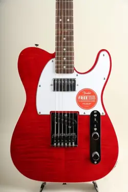 SQUIER BY FENDER AFFINITY SERIES TELECASTER FMT SH LRL CRIMSON RED TRANSPARENT S