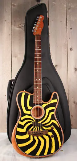 FENDER ACOUSTASONIC PLAYER TELECASTER  CUSTOM ART GUITAR 