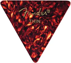 FENDER CELLULOID GUITAR PICKS 355 SHAPE TORTOISE SHELL THIN 12-PACK