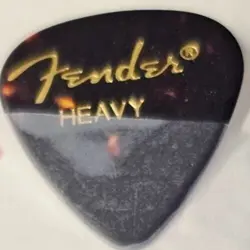 BRAND NEW FENDER CLASSIC GUITAR PICKS, HEAVY, TORTOISE SHELL, 12-PACK