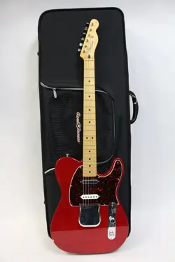2001 FENDER DELUXE NASHVILLE TELECASTER RED WITH CASE MEXICO MADE