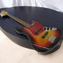 FENDER JAPAN JB62-58 ELECTRIC BASS WITH GIG BAG, USED, GOOD PLAYABILITY