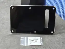 FENDER USA STRAT TREMOLO COVER AMERICAN GUITAR BACK PLATE 3-PLY BLACK