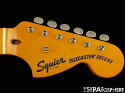 FENDER SQUIER CLASSIC VIBE 70S DELUXE TELECASTER NECK + TUNERS, TELE MAPLE