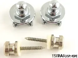 USED SCHALLER STRAP LOCKS & KNOBS FENDER STRAT TELE STRATOCASTER TELECASTER