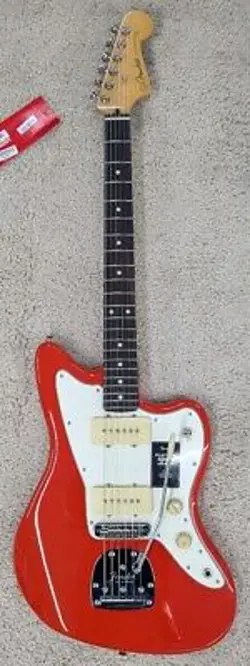 FENDER PLAYER II JAZZMASTER ELECTRIC GUITAR, ROSEWOOD FINGERBOARD, CORAL RED