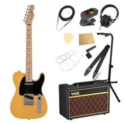 FENDER MIJ JUNIOR COLLECTION TELECASTER MN BTB WITH VOX AMPLIFIER 11-PIECE BEGIN