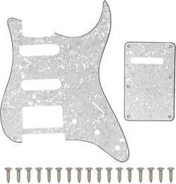 STRAT ELECTRIC GUITAR PICKGUARD SET FOR FENDER STRATOCASTER 11 HOLES 3PLY PEARL