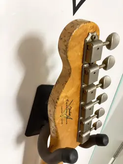 RARE FENDER CUSTOM SHOP MISCHIEF MAKER STRATOCASTER NECK TUNERS TELE HEADSTOCK