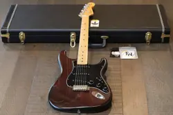 MINTY! FENDER AMERICAN STANDARD HAND-STAINED ASH STRAT MAHOGANY STAIN + CASE