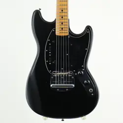 FENDER 1978 MUSTANG BLACK ELECTRIC GUITAR