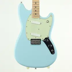 FENDER MEXICO PLAYER MUSTANG MAPLE FINGERBOARD SONIC BLUE USED W/SOFT CASE
