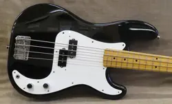 FENDER JAPAN PB57-70US USED ALDER BODY MAPLE FINGERBOARD BLACK W/SOFT CASE