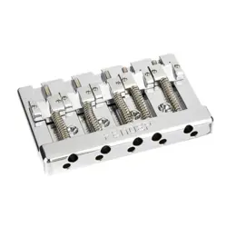 FENDER HIMASS 5-STRING BASS NARROW BRIDGE ASSEMBLY WITH BRASS SADDLES - CHROME