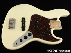 FENDER AV II AMERICAN VINTAGE 1966 JAZZ J BASS LOADED BODY, 66 OLYMPIC WHITE