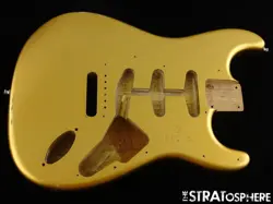 FENDER USA CUSTOM SHOP '64 RELIC STRATOCASTER BODY VINTAGE AZTEC GOLD