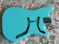 1963 1964 FENDER MUSICMASTER DUO SONIC GUITAR BODY BLUE