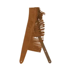 NEW FENDER SUEDE FRINGE STRAP - BROWN