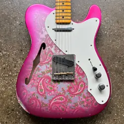 FENDER CUSTOM SHOP '50S THINLINE TELECASTER RELIC LIMITED EDITION 2023 - PINK PA
