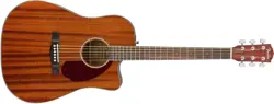 FENDER CD140SCE ACOUSTIC GUITAR WITH CASE, ALL MAHOGANY