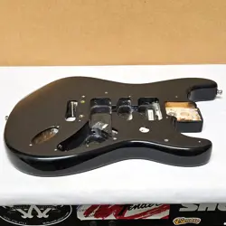 2000 FENDER AMERICAN STANDARD STRATOCASTER ALDER BODY BLACK - USA STRAT GUITAR