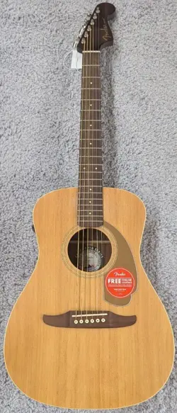 FENDER CALIFORNIA SERIES MALIBU PLAYER ACOUSTIC ELECTRIC GUITAR IN NATURAL