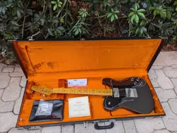 FENDER AMERICAN VINTAGE II 1975 TELECASTER DELUXE ELECTRIC GUITAR BLACK
