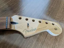 FENDER ROASTED MAPLE STRATOCASTER NECK 22 JUMBO FRETS PAU FERRO FLAT OVAL SHAPE