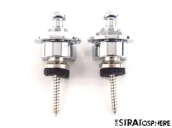 2 USA FENDER STRAP LOCKS & KNOBS, FENDER PRECISION P JAZZ BASS, ULTRA II!