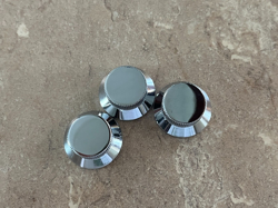 SET FENDER AERODYNE STRATOCASTER KNOBS GUITAR JAPAN CHROME JAZZ