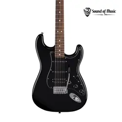 FENDER STANDARD STRATOCASTER HSS, LAUREL FINGERBOARD, BLACK PICKGUARD - BLACK