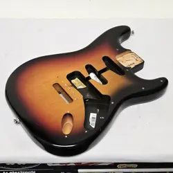 2007 FENDER USA HIGHWAY ONE STRAT ALDER BODY SATIN NITRO SUNBURST GUITAR RELIC