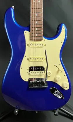 FENDER AMERICAN ULTRA STRATOCASTER HSS ELECTRIC GUITAR COBRA BLUE W/ OHSC