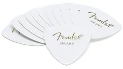 FENDER 346 WHITE HEAVY GUITAR PICKS LOT OF 4 (12PK)