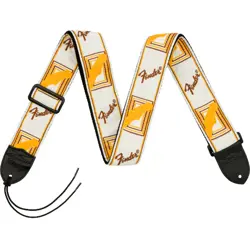 MONOGRAMMED STRAP WHITE/BROWN/YELLOW