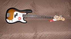 SQUIER BY FENDER ELECTRIC BASS GUITAR SUNBURST